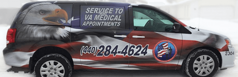 VA medical transportation van.