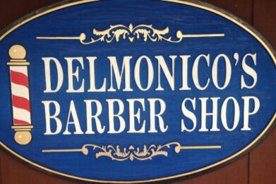 DelMonico's Barber Shop logo